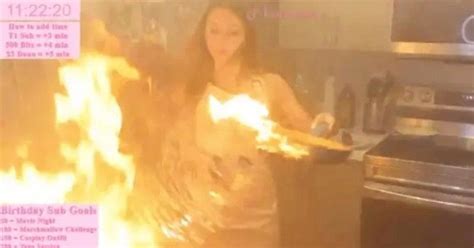 Video: Twitch streamer almost burns down kitchen on live feed